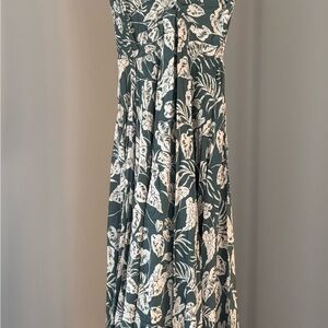 Angie Tropical High Low Maxi Dress | Smocked Back | Small